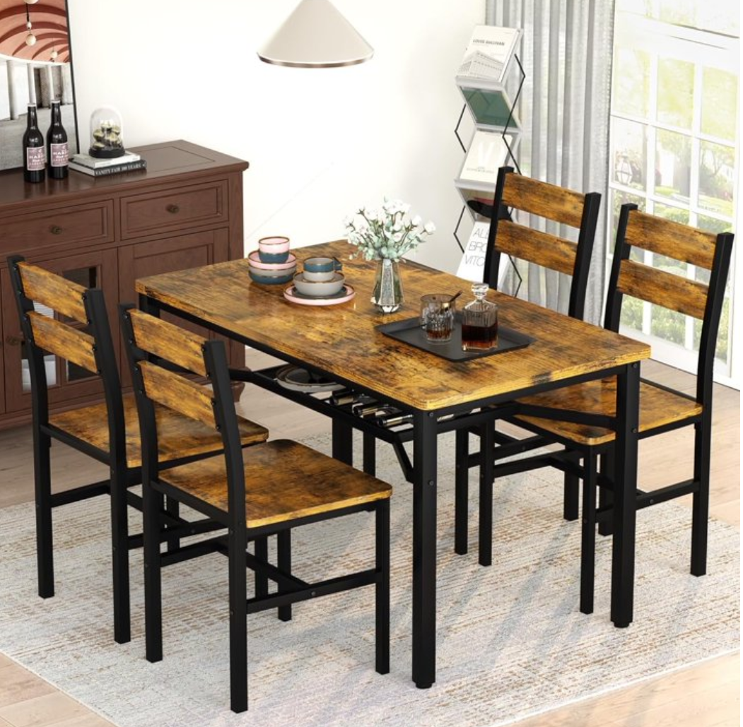 Baxluxe 4-person dining table set