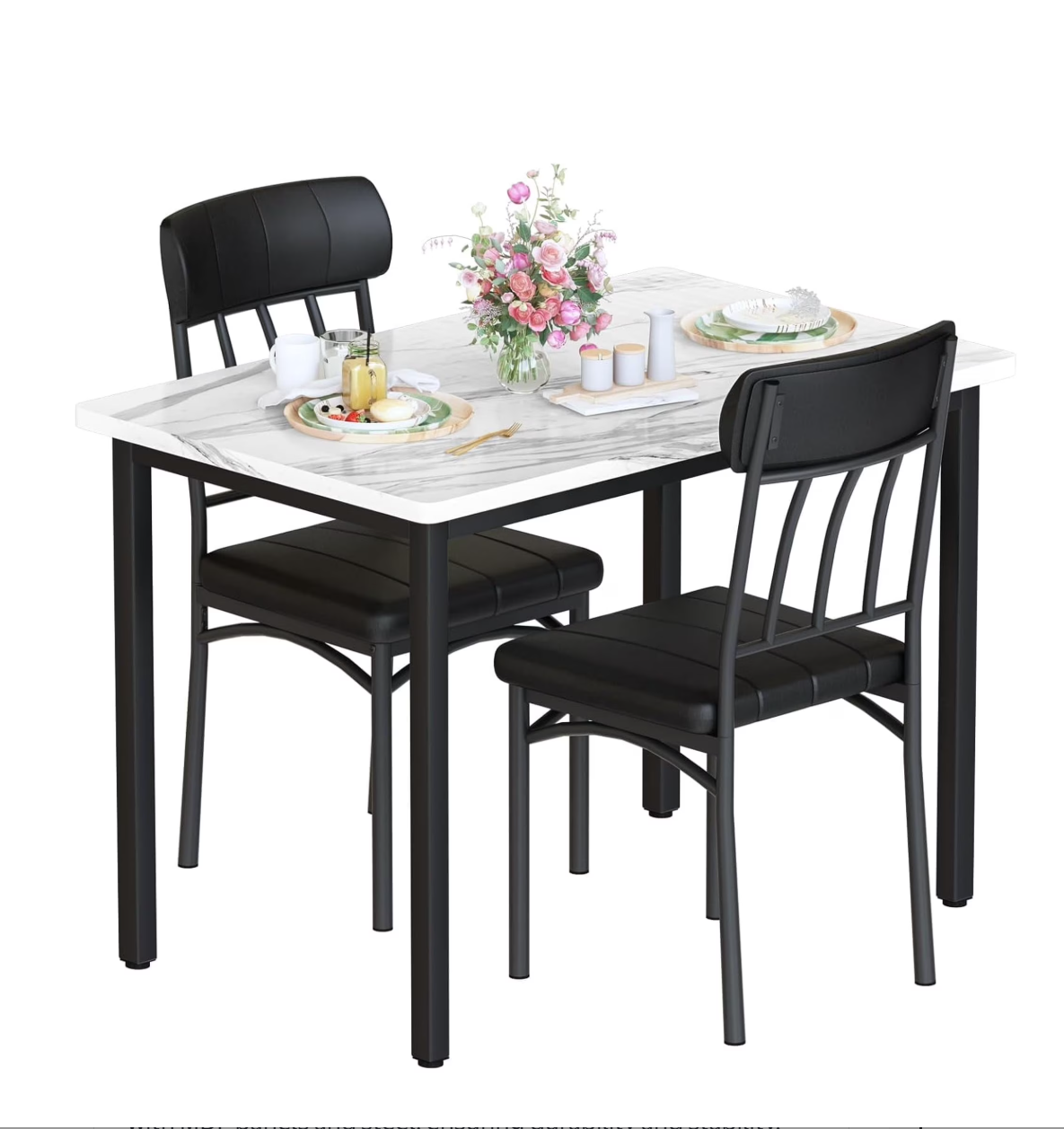 Baxluxe 3 Pieces Dining Table Set