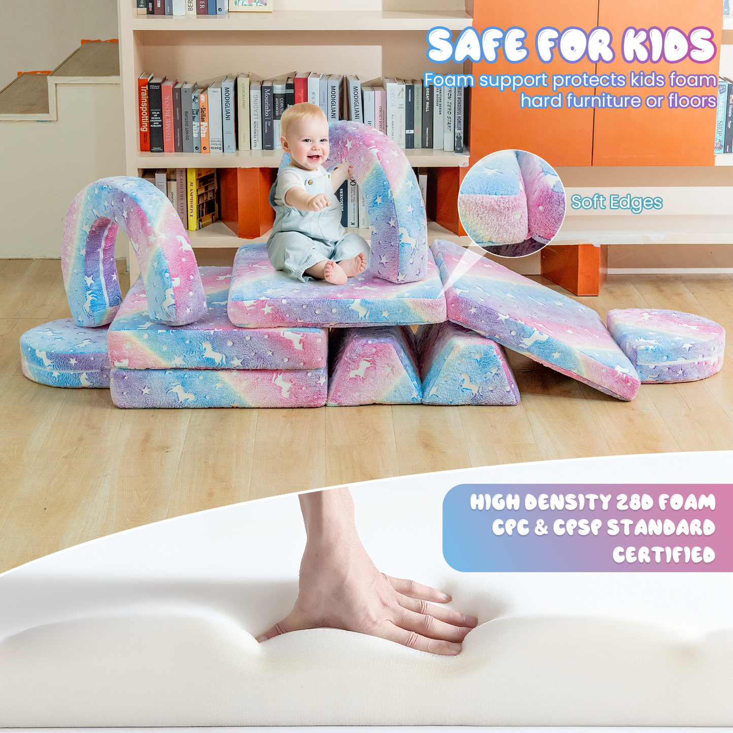 Stmoze Nugget sofa, modular game sofa, convertible game castle sofa, instant rebound 28D foam sofa, game room sofa, bedroom furniture