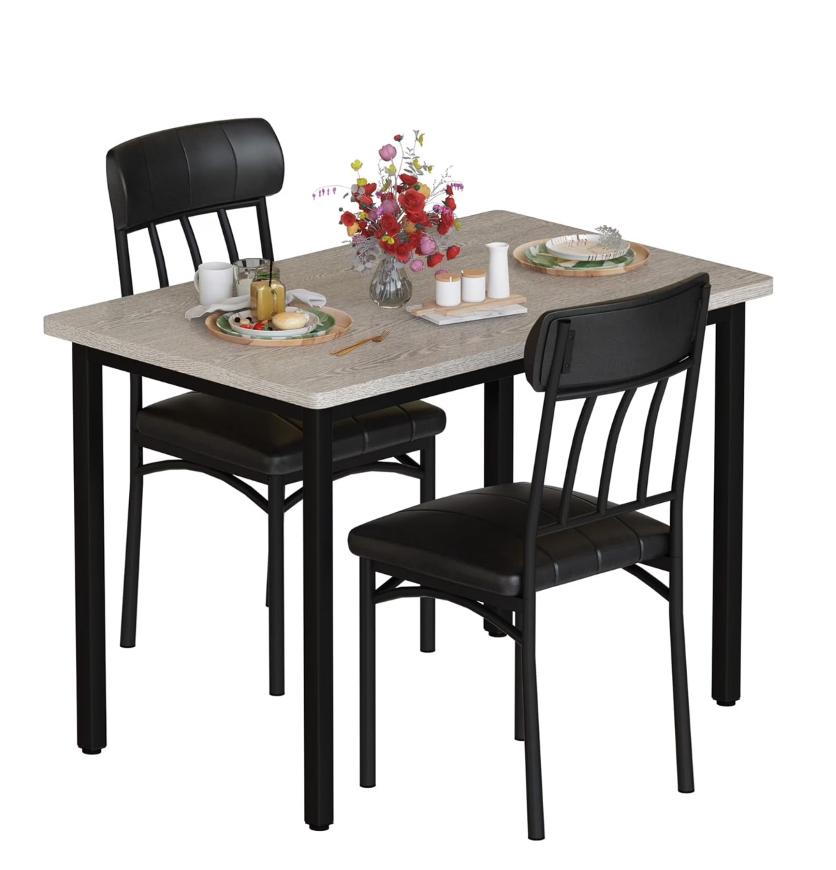 Baxluxe 2-Person Dining Table Set for 2