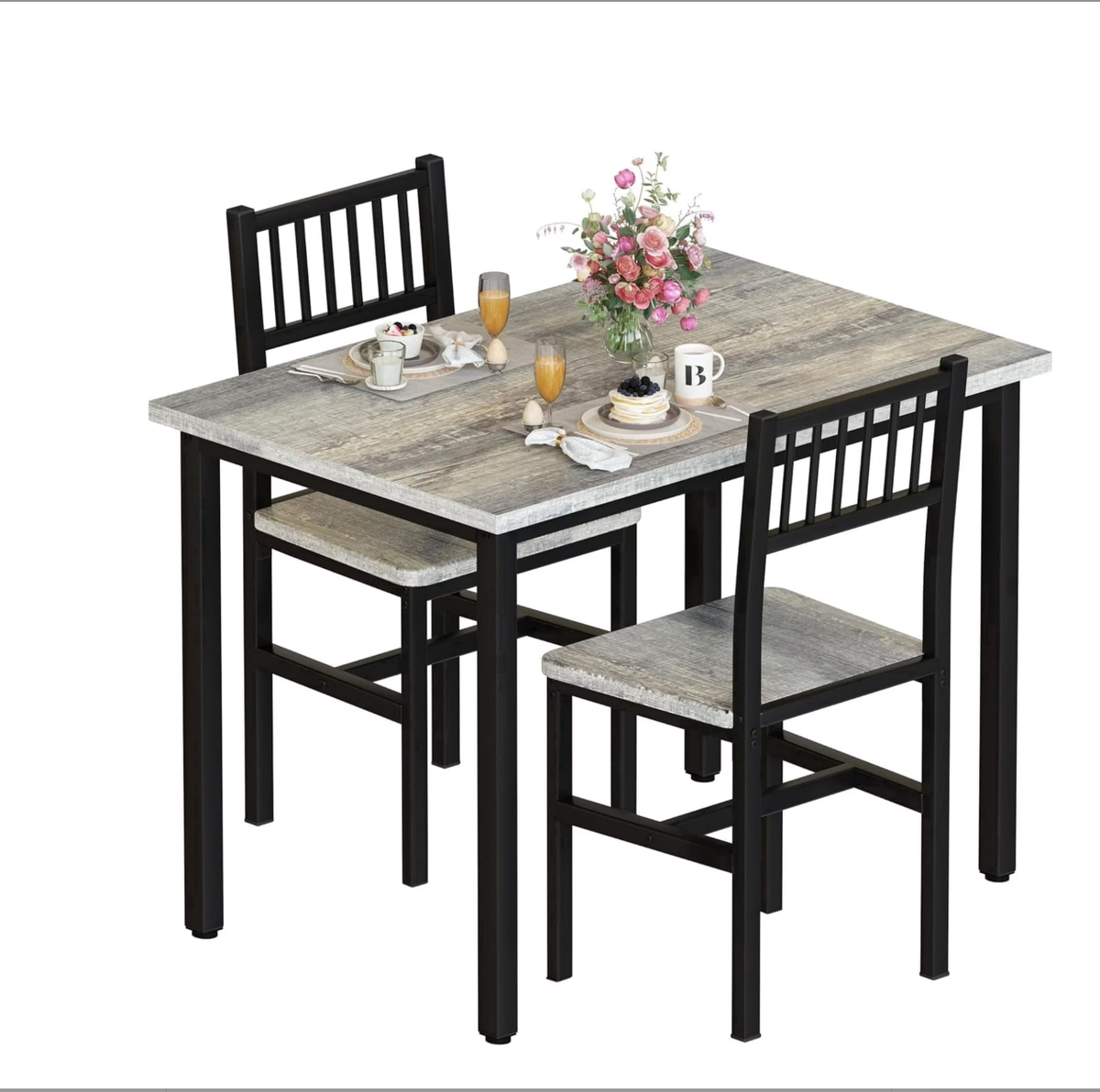 Baxluxe 3‑Piece Dining Table Set