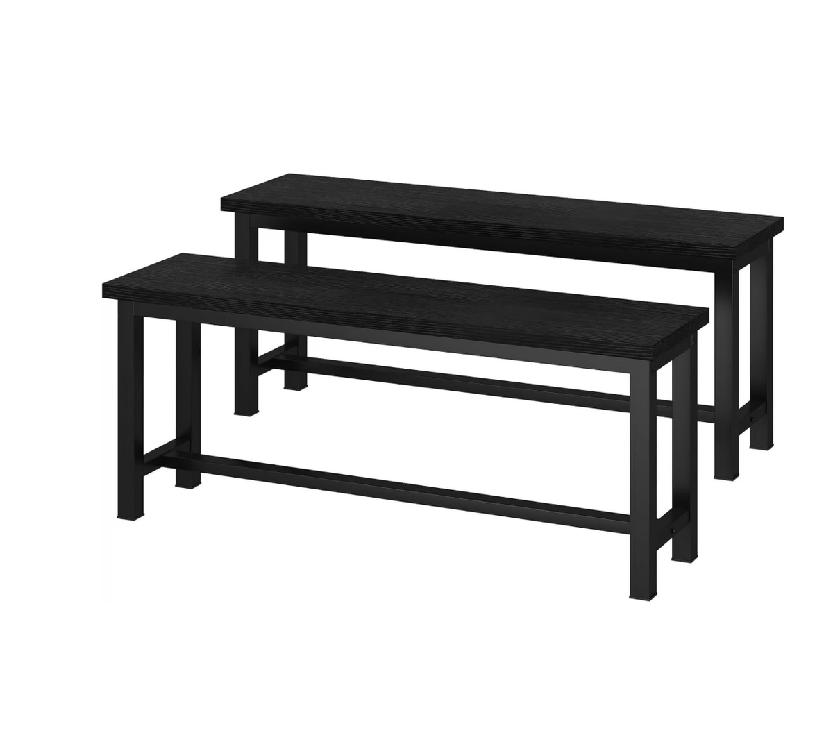 Baxluxe Dining Chair, Solid Wood Bench Set of 2